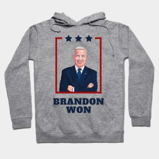 Let's Go Brandon Won Joe Biden Democrat Hoodie